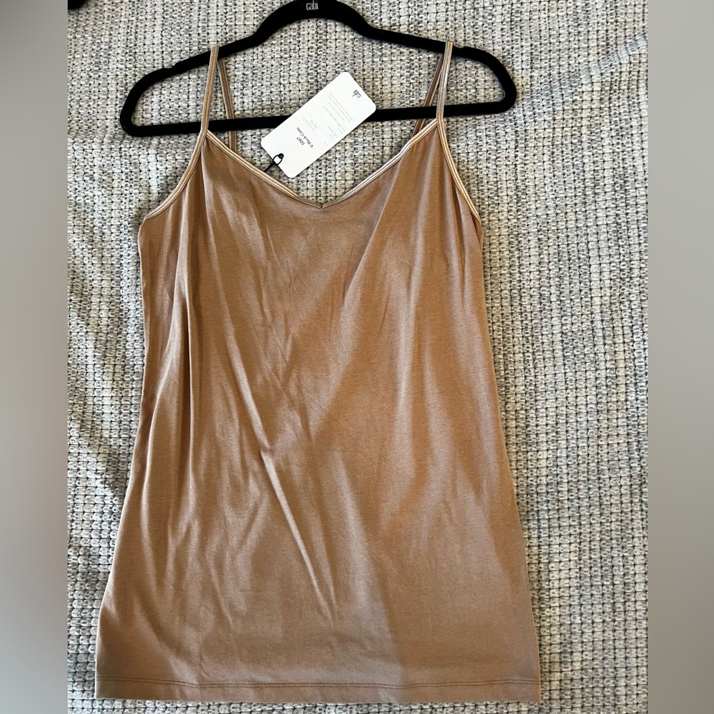 Cabi café, Olay, V-neck Cami size large.  95% cotton, 3% spandex.